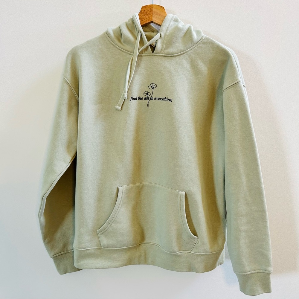 Primark 'Find the Art' Sage Hoodie Size S